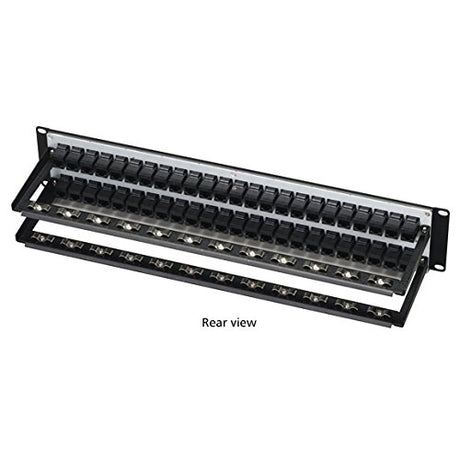 Black Box Network Services Cat5e Feed-Through Patch Panel Unshield