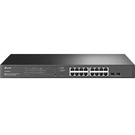 TP-Link TL-SG2218P | 16 Port Gigabit Smart Managed PoE Switch | 16 PoE+ Ports @150W, 2 SFP Slots | Omada SDN Integrated | PoE Recovery | IPv6 | Static Routing | Limited Lifetime Protection