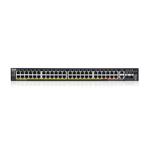 Zyxel 48-Port GbE L3 Access PoE+ Switch with 6 10G Uplink (960 W) (XGS2220-54FP)