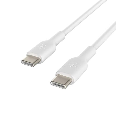 Belkin Boost Charge USB-C to USB-C Cable (USB Type-C Fast Charge Cable for Samsung, Pixel, iPad Pro and More) 2 m, White