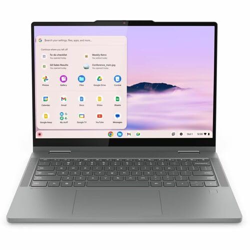 Lenovo 14IRU10 83LL000GUS 14 Touchscreen Convertible 2 in 1 Chromebook - WUXGA - Intel Core 7 250U - 16 GB - 512 GB SSD - English Keyboard - Luna Gray - Intel Chip - 1920 x 1200 - ChromeOS - Intel