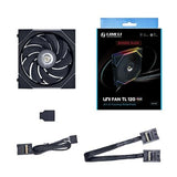 Lian Li UNI Fan TL 120 Reverse Blade Black Single 1 PC Pack 12RTL1B