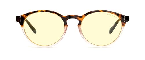 GUNNAR - Premium Gaming and Computer Glasses - Blocks 35% Blue Light - Attaché, Tortoise/Rose Fade, Clear Tint