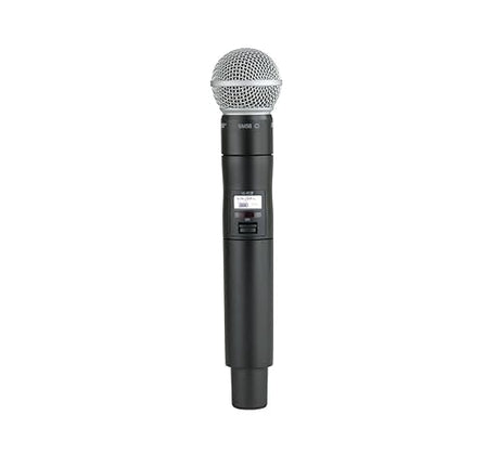 Shure ULXD2/SM58 Handheld Transmitter with SM58 Vocal Mic Capsule - for use with ULX-D Digital Wireless Microphone Systems, Receiver Sold Separately | G50 Band (ULXD2/SM58=-G50) G50 Band (470 – 534 MHz)