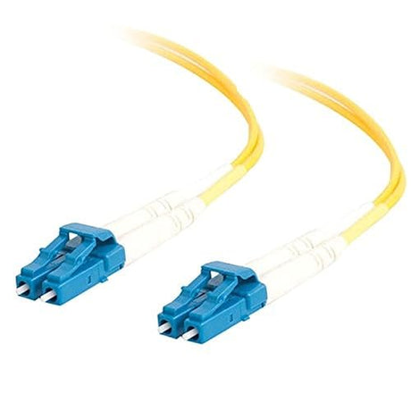 C2G Legrand LC to LC Fiber Optic Cable, 9/125 Fiber Optic Cable, Yellow Fiber Cable, 3 Meter (9.8 Feet) OS2 Single-Mode Cable, Fiber Patch Cable, 1 Count, 28758