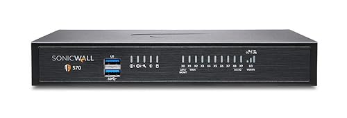 Sonicwall TZ570 Total Secure - 1YR Advanced Edition (02-SSC-5676) | TZ570 Network Security Appliance with 1 Year Advanced Protection Service Suite | Next-Generation Firewall