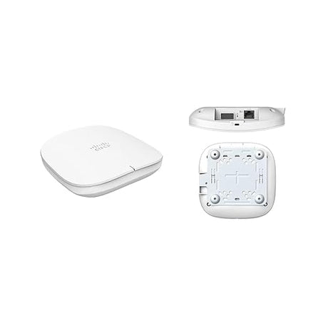 CISCO DESIGNED Cisco Business 150AX Wi-Fi 6 2x2 Access Point 1 GbE Port - Ceiling Mount, PoE Injector Included, 3-Year Hardware Protection (CBW150AX-B-NA)