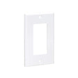 Tripp Lite Single Gang Wall Plate, 1-Gang Decora Style Face Plate, Device Plate Cover, Vertical, White (N042-100-WH) Single-Gang Face Plate