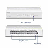 TRENDnet 24-Port Gigabit GREENnet Switch, QoS, 48 Gbps Switching Fabric, Fanless, Plug & Play, Half & Full Duplex, TEG-S24D Plastic 24-Port