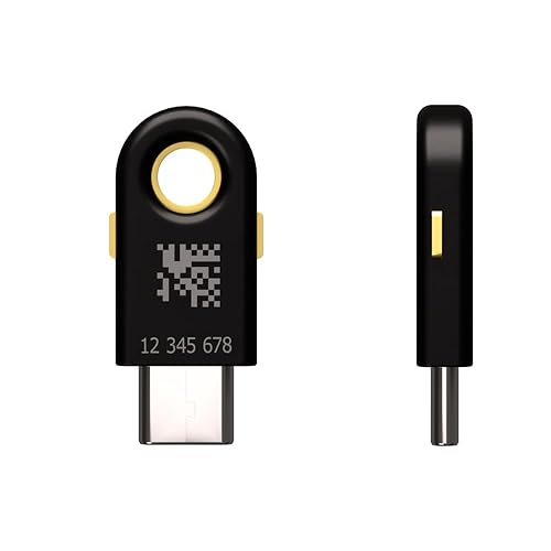 Yubico - YubiKey 5C - Two-Factor authentication (2FA) Security Key, Connect via USB-C, FIDO Certified - Protect Your Online Accounts