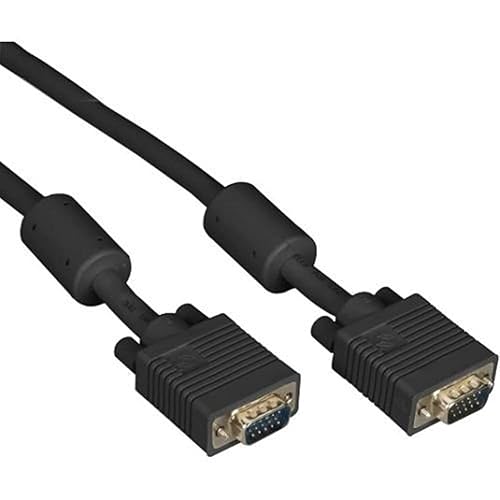 Black Box Vga Video Cable With Ferrite Core, Black, Male/male, 25-ft. [7.6-m] - Vga For Video Device, Monitor - 25 Ft - 1 X Hd-15 Male Vga - 1 X Hd-15 Male Vga - Black