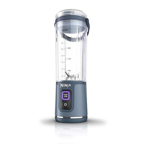 Ninja Blast Portable Blender, Cordless, 18oz. Vessel, Personal Blender for Shakes & Smoothies, BPA Free, Leakproof Lid & Sip Spout, USB-C Rechargeable, Dishwasher Safe Parts, Denim Blue, BC151NVC