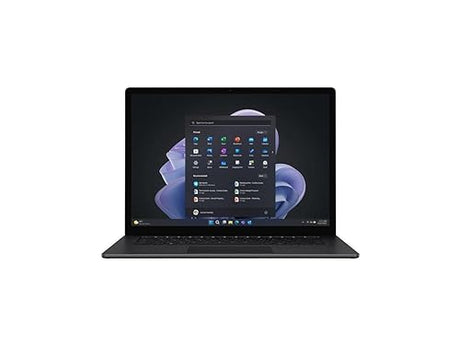 Microsoft Surface Laptop 5 15" Touchscreen Notebook - 2496 x 1664 - Intel Core i7 12th Gen i7-1265U - Intel Evo Platform - 16 GB Total RAM - 512 GB SSD - Matte Black - Intel Chip - Windows 11 Pro