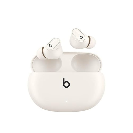 Beats Studio Buds + | True Wireless Noise Cancelling Earbuds, Enhanced Apple & Android Compatibility, Built-in Microphone, Sweat Resistant Bluetooth Headphones, Spatial Audio - Ivory