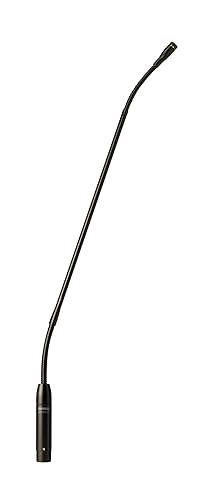 Shure MX418D/C Cardioid Condenser Microphone, 18 Gooseneck, Includes Desktop Base with 10' Cable, Logic Functions, Programmable Switch, LED Indicator, Snap-Fit Foam Windscreen 18 Gooseneck Cardioid Desktop Base