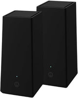 Motorola MQ20 WiFi 6E Router with Easy Mesh, Tri-Band 8.4 Gbps Speed, 3000 sq. ft Coverage, Advanced Parental Controls, Next-Gen Security & Seamless Device Management, Black, Dual Pack Black Dual Pack