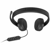 Lenovo Wired VoIP Headset 5000 - Microsoft Teams Certification - Stereo - USB Type A, USB Type C - Wired - 32 Ohm - 20 Hz to 20 kHz - Over-the-head - Binaural - Supra-aural - 6.23 ft Cable - Noise Red