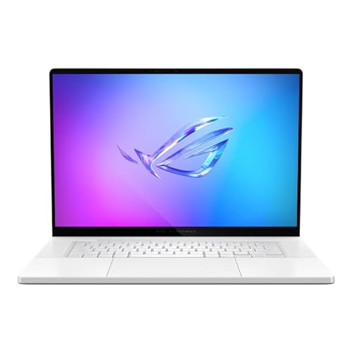 ASUS ROG Zephyrus G16 (2025) Gaming Laptop, 16 ROG Nebula OLED 2.5K, RTX 5080, Ultra 9 285H, 64GB, 2TB SSD, Win 11 Pro, Platinum White, GU605CW-XS98