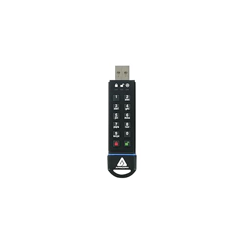 Apricorn Aegis Secure Key 16 GB FIPS 140-2 Level 3 Validated 256-bit Encryption USB 3.0 Flash Drive (ASK3-16GB)