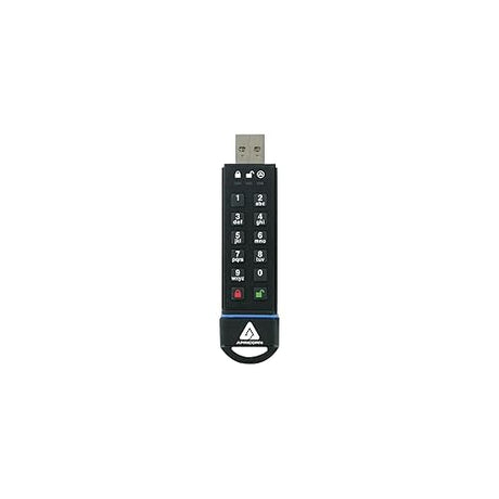 Apricorn Aegis Secure Key 16 GB FIPS 140-2 Level 3 Validated 256-bit Encryption USB 3.0 Flash Drive (ASK3-16GB)