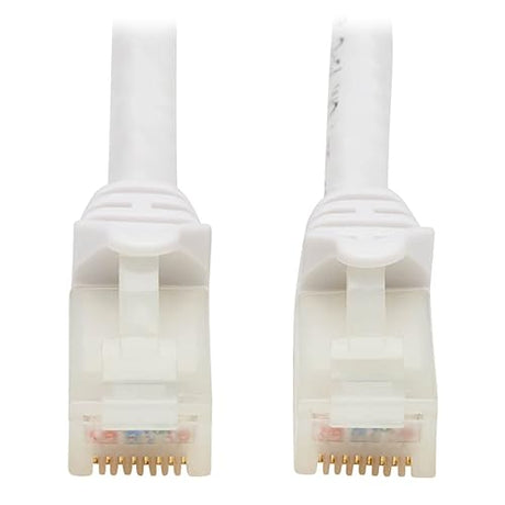 Tripp Lite, Safe-IT Cat6a Ethernet Cable, 10G Certified, Snagless, UTP, (RJ45 M/M), White, 20 Feet / 6.09 Meters, Limited Life Manufacturer's Warranty (N261AB-020-WH)