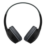Belkin SoundForm Children's Mini Wireless Headphones with Built-in Microphone and Fun Sticker 30 Hours Playback - Study Holidays on Ear Headphones for iPhone, iPad, Galaxy, Black