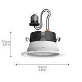 Philips Hue White & Color Ambiance Smart Retrofit Recessed Downlight 4, Color Changing, Bluetooth & Zigbee Compatible (Hue Hub Optional), Smart Ceiling Lighting