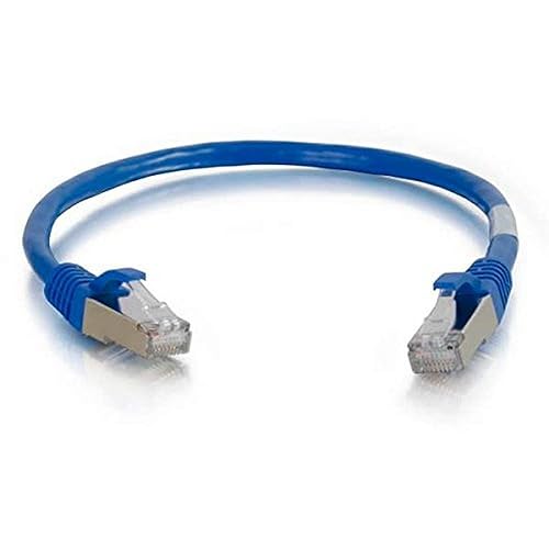 C2G Legrand Cat5e Ethernet Cable, Snagless Shielded Cat5e Patch Cable, Blue Network Patch Cable, 3 Foot Ethernet Network Patch Cable, 1 Count, C2G 27241 Cat5E Snagless Molded 3 Feet Blue
