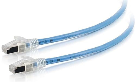 C2G 43175 Cat6a Cable - Shielded HDBaseT Certified Cable, Plenum CMP-Rated, Blue (150 Feet, 45.72 Meters)