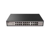 Netis 24 Port Unmanaged Gigabit Switch, Desktop Ethernet Splitter, Ethernet Hub, Plug and Play, Fanless Quite, Traffic Optimization, Sturdy Metal, Rack mountable with Included mounting Bracket 24 Port Gigabit