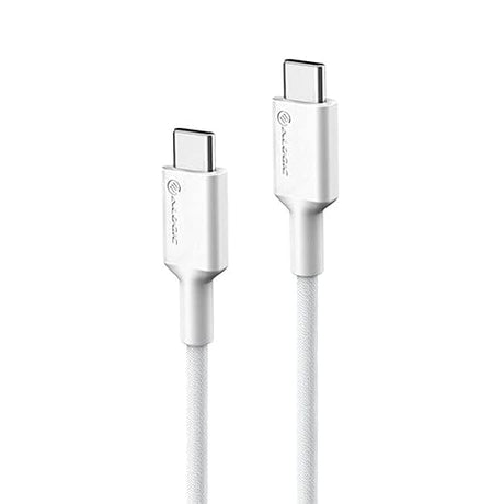 Alogic USB 2.0 Male to Male Elements PRO USB-C to USB-C Cable, 2 Meter Length, White