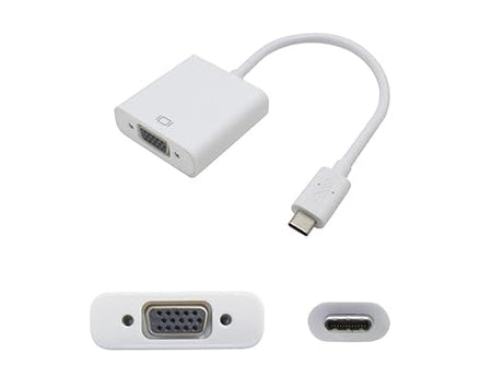 AddOn 9in USB 3.1 (C) Male to VGA Female White Video Adapter