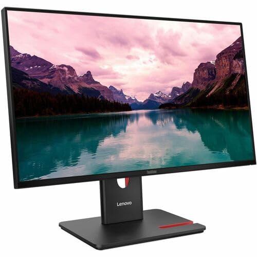 Lenovo ThinkVision T24-40 24 Class Webcam Full HD LED Monitor - 16:9 - Raven Black - 23.8 Viewable - in-Plane Switching (IPS) Technology - WLED Backlight - 1920 x 1080-16.7 Million Colors - 250 Ni