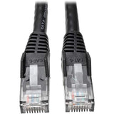 Tripp Lite 3ft Cat6 Patch Cable M/m Black Gigabit Molded Snagless Pvc Rj45