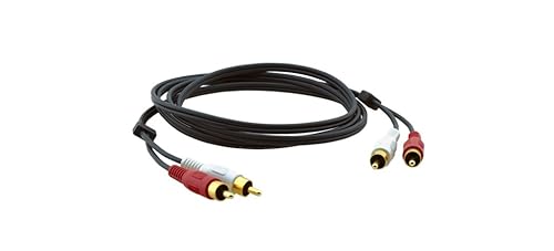 Kramer Electronics 2 RCA (M) to 2 RCA (M) Molded Audio Cable, 6'