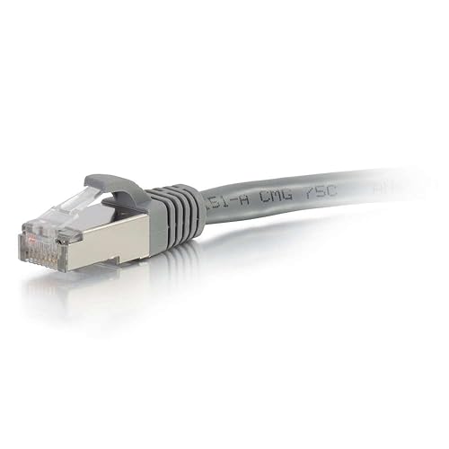 C2G 00776 Cat6 Cable - Snagless Shielded Ethernet Network Patch Cable, Gray (3 Feet, 0.91 Meters) 3 Feet Grey