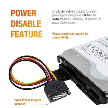 Western Digital HGST Ultrastar HC570 WUH722222ALE604 0F48152 22TB 7.2K RPM SATA 6Gb/s 512e Power Disable 3.5in Enterprise Hard Drive