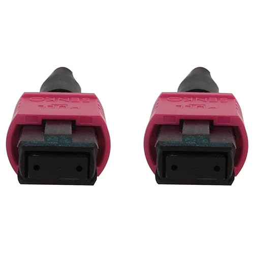 Tripp Lite Multimode Fiber Patch Cable, 50/125 OM4 MPO to MPO (F/F), 12 Fiber, Magenta, LSZH Jacket, 3 Meters / 9.8 Feet, Lifetime Limited Manufacturer's Warranty (N845B-03M-12-MG)