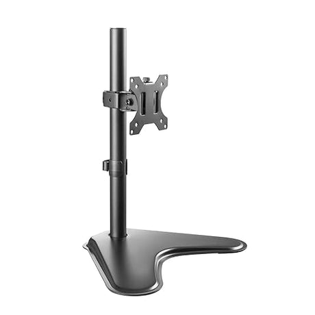 Amer EZSTAND Monitor Free-Standing Desk Stand for 1 Screen up to 32 inches Heavy-Duty Fully Adjustable with Max VESA 100x100mm