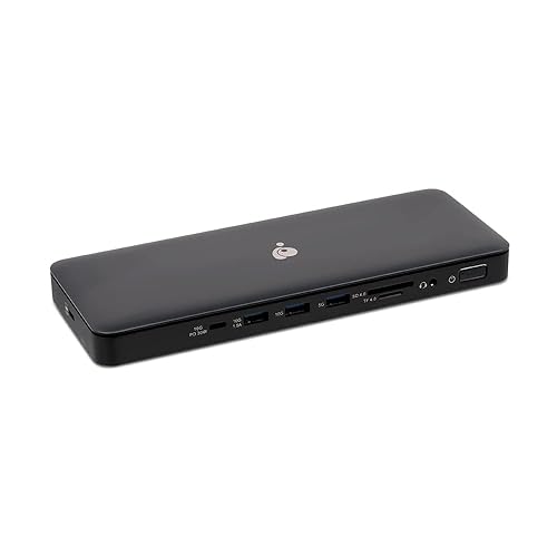 IOGEAR Dock Pro USB4 8K Triple Monitor Docking Station, 96W PD, 8K, HDMI, DP-Alt Mode, Displayport, USB-A Gen 2, USB-C Gen 2, Thunderbolt Compatible, Windows 10 11, MacBook Pro, GUD4C8K3