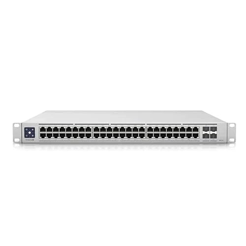UBIQUITI Switch Enterprise 48-port PoE+ 48x2.5GbE Ports, Ideal For Wi-Fi 6 AP, 4x 10g SFP+ Ports For Uplinks, Managed Layer 3 Switch