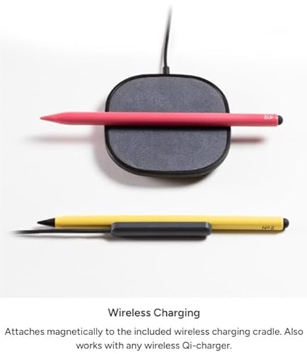 ZAGG Pro Stylus 2 with Active & Capacitive Tips, Palm Rejection, Tilt Recognition, Bluetooth Pairing, Compatible w/iPad Pro 11/12.9 (3,4, & 5 Gen)/Air 10.9/iPad 10.2/9.7/Mini 5/ iPad Air (M2) - Gray Gray Gen 2