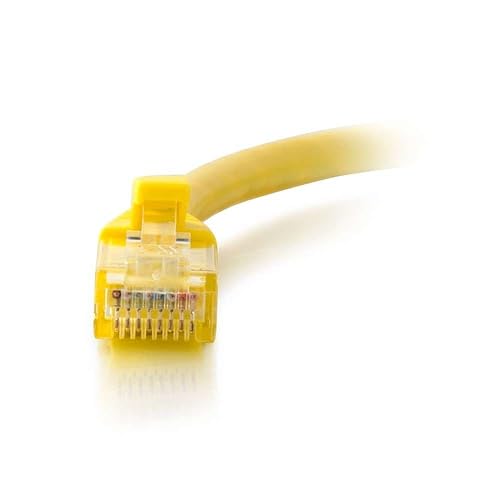 C2G 00956 Cat6 Cable - Snagless Unshielded Ethernet Network Patch Cable, Yellow (6 Inches) 6-inches Yellow