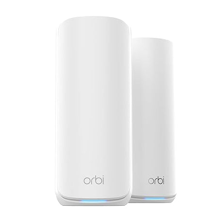 NETGEAR Orbi 870 Series Tri-Band WiFi 7 Mesh System (RBE872) - Router + 1 Satellite Extender, Security Features, Up to 21 Gbps, Covers up to 6,000 sq. ft., 150 Devices, 10 Gig Internet Port, BE21000