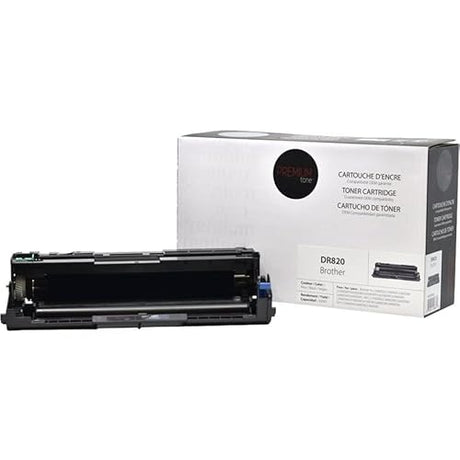 Premium Tone Replacement for Brother DR820 Drum High Yield - Black