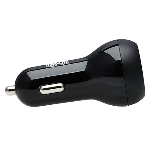 Tripp Lite USB-C Car Charger, 45W PD Charging Dual Port USB-C Car Charger, USB-C 27W, USB-C 18W, Black (U280-C02-45W-2B)