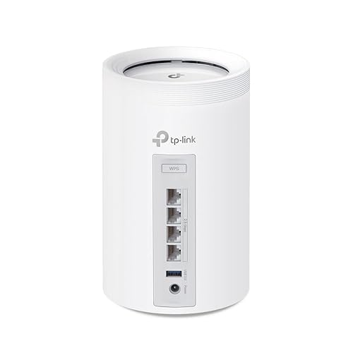 TP-Link Tri-Band BE11000 WiFi 7 Mesh Wi-Fi Router (Deco BE65) - 11 Gbps, 5200 Sq.Ft, 4× 2.5 G Ethernet, 6G Band, AI-Driven Band, HomeShield 1-Pack
