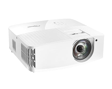 Optoma UHD35STx Short Throw True 4K UHD Gaming and Home Entertainment Projector 3,600 Lumens for Lights-On Viewing 240Hz Refresh Rate and Ultra-Low 4ms Response Time UHD35STx (Current Model, Lamp, Short Throw, HDMI)
