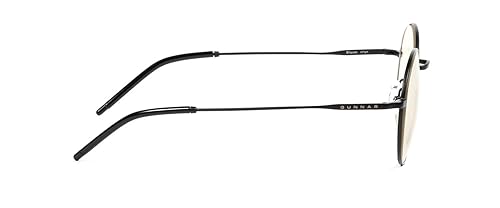 GUNNAR - Premium Gaming & Computer Blue Light Blocking Glasses for Men & Women - Digital Eye Strain Protection - Ellipse Black Clear Lens