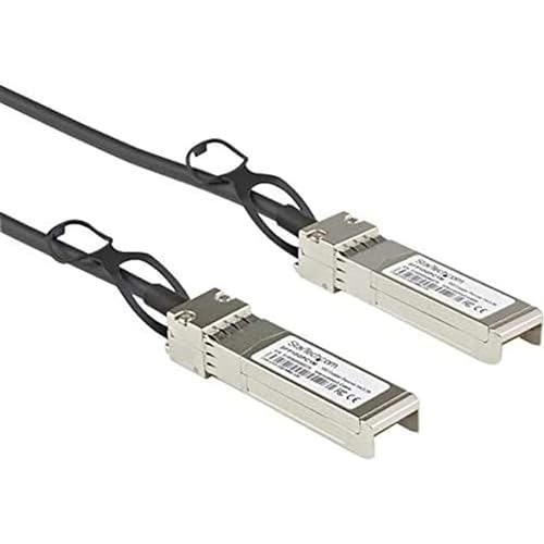 StarTech.com Dell EMC DAC-SFP-10G-3M Compatible 3m 10G SFP+ to SFP+ Direct Attach Cable Twinax - 10GbE SFP+ Copper DAC 10 Gbps Low Power Passive Mini GBIC/Transceiver Module DAC (DACSFP10G3M)